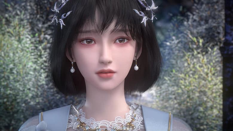 Peach Blossoms and Faces